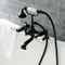 Kingston Brass AE207T0 7-Inch Tub Faucet with Hand Shower, Matte Black AE207T0 - alternate 5
